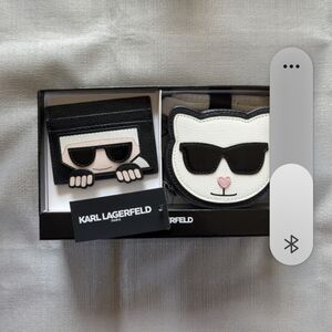 Karl Lagerfeld Card Wallet And Choupette Mini Sling Bag Set New In Gift Box